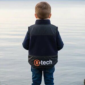 Roots Athletic Fleece/Nylon Zip-Up Vest Made in Canada size 4T